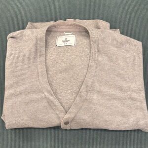 Reigning Champ thermal cardigan. Size M. Heather Grey